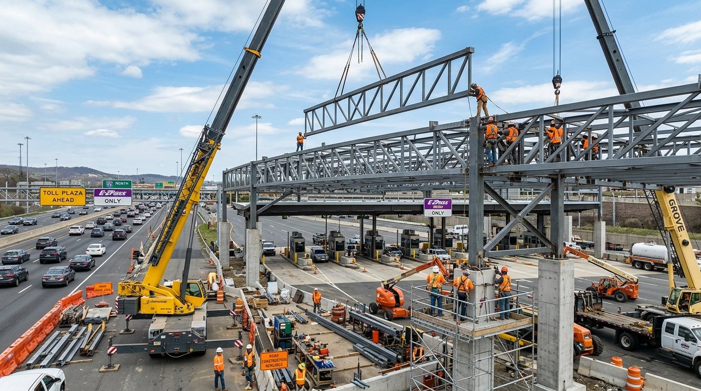 Toll Plaza Canopy Fabrication